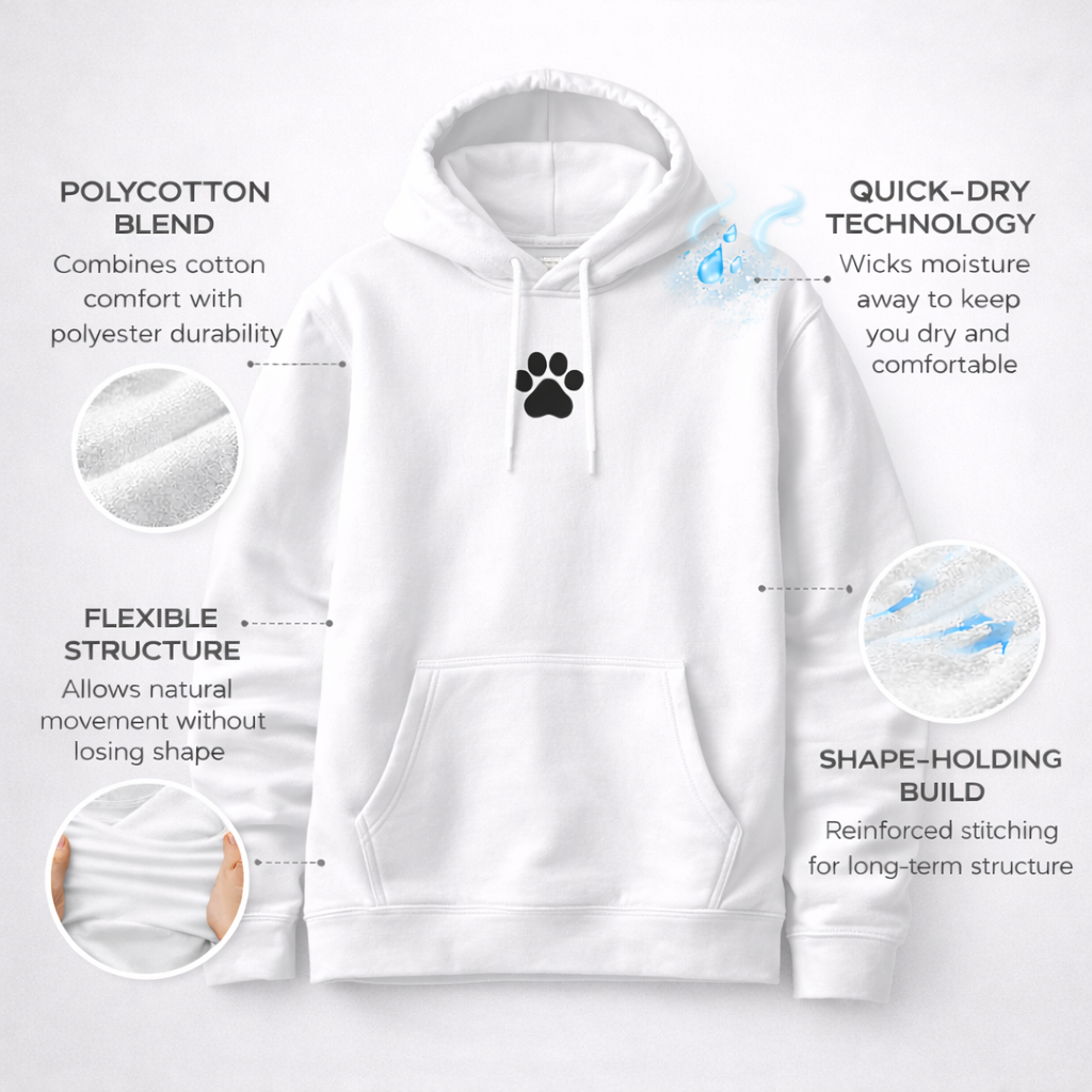 ALTRTUDE Paw Mark Hoodie (White)